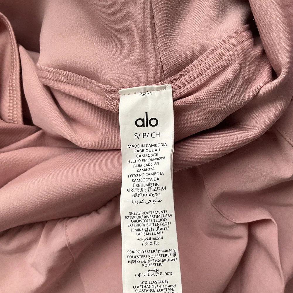 Alo Yoga Double Or Nothing Tennis Skirt Vintage Pink S